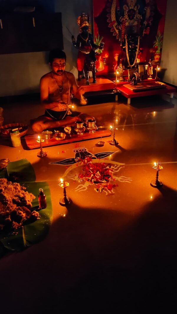 chathan seva, kuttichathan, chathan, guruti puja