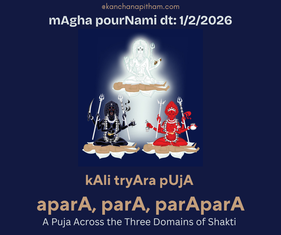 kali tryara puja - para, apara, parapara